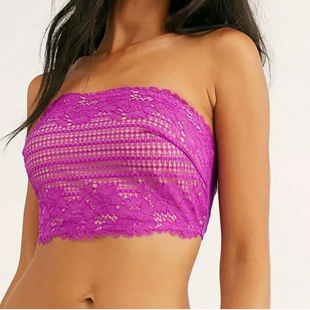 Free People Camilla Bandeau Deep Orchid